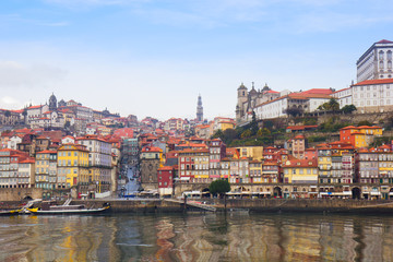 old  Oporto on Douro bank, Portugal