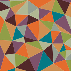 Fototapeta premium Colorful vintage triangle background