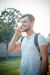 Fototapeta premium stylish man on the phone