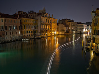 Obraz premium The Light of Venice Long exposure By Night.