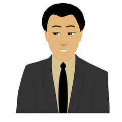 posture of a businessman alone