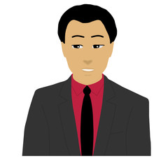 posture of a businessman alone