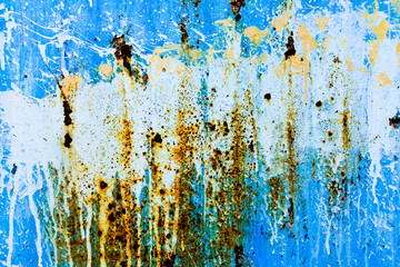 Rusty corrugated wall for background or texture.