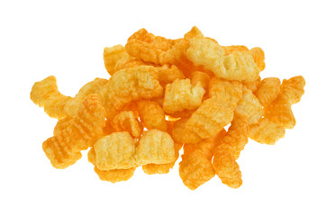 Cheddar cheese crispy snacks