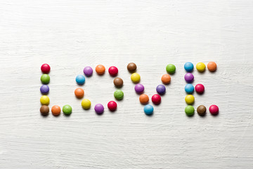 Love text smarties