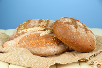 Composition with bread and sackcloth