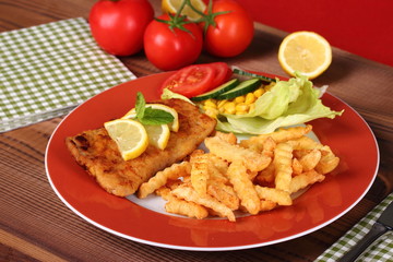 schnitzel - pommes