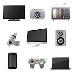 Vector technology icons