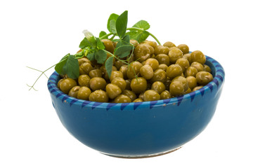 Marinated green peas
