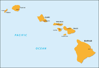 Hawaii map © lesniewski