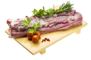 Raw pork meat