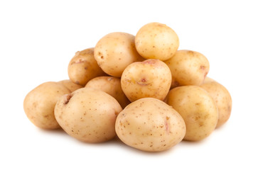 Heap of ripe raw potato