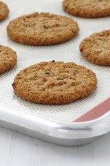 Fresh baked oatmeal cookies