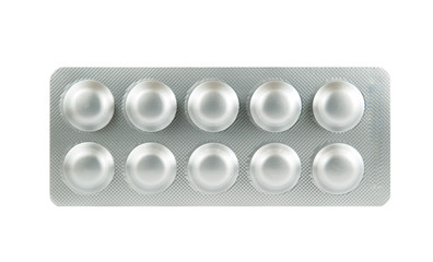 Aluminum blister pack show medicine package form