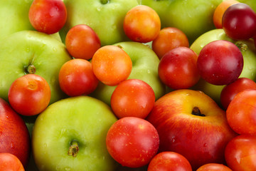 Juicy fruits background