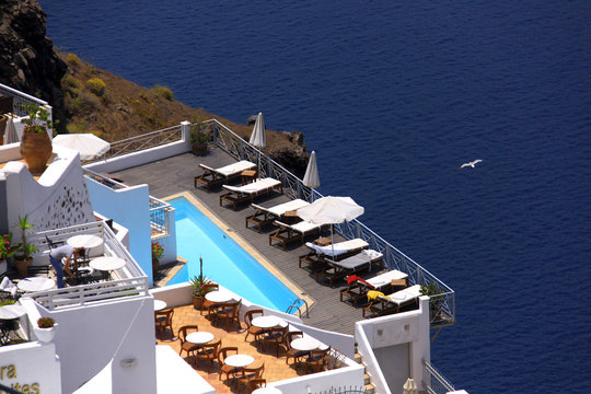 Santorin, &icirc;le grecque des Cyclades en Gr&egrave;ce