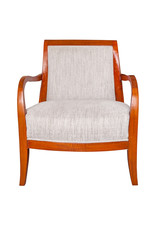 wood chair, sofa isolated on white