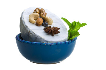 Fresh soft brie cheese