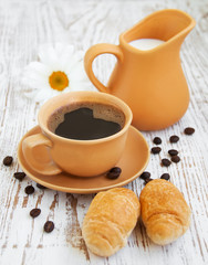 coffee and croissant