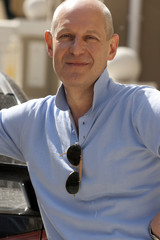 Smiling adult middle age caucasian men