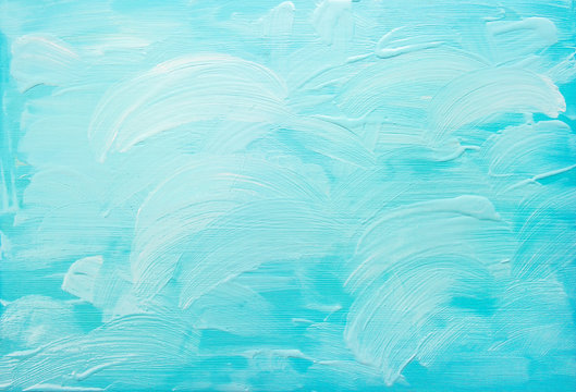 turquoise blue abstract acrylic background