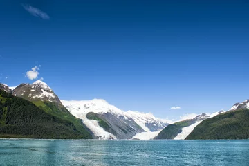 Crédence de cuisine en verre imprimé Glaciers Alaska prince william sound Glacier View