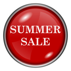 Red round glossy icon