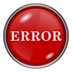 Red round glossy icon
