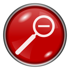 Red round glossy icon