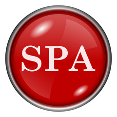 Red round glossy icon