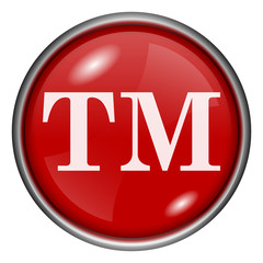 Red round glossy icon