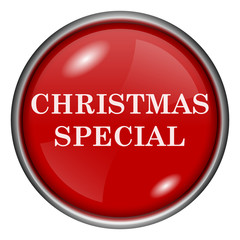 Red round glossy icon