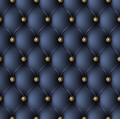 Blue upholstery seamless pattern