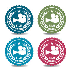 Film award stickers