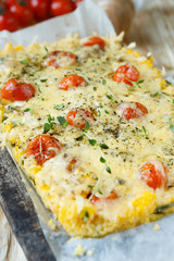 polenta with sun-dried tomatoes