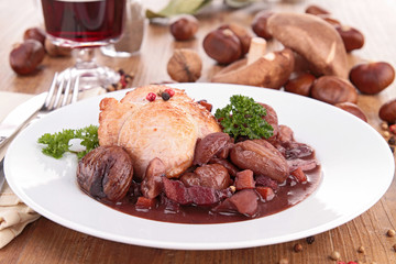 meat and chestnut