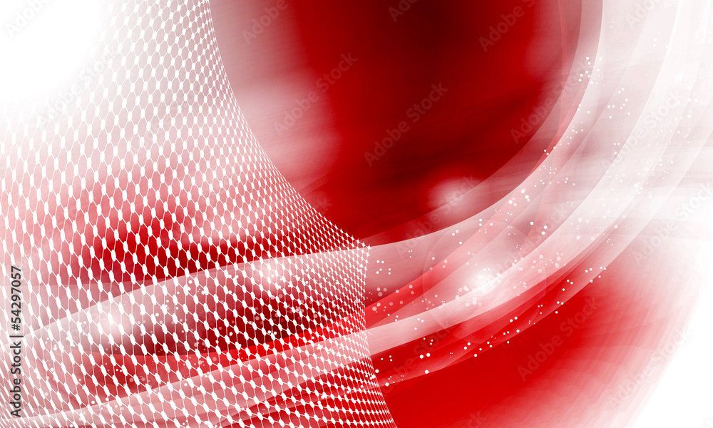 Poster red abstract background with grid