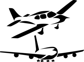 stylized airplane
