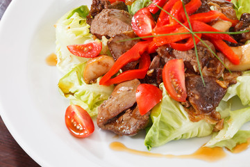 meat with vegetables