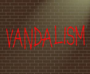 Obraz premium Vandalism concept.