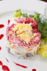 Russian herring salad