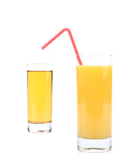 Two glasses of orange juice