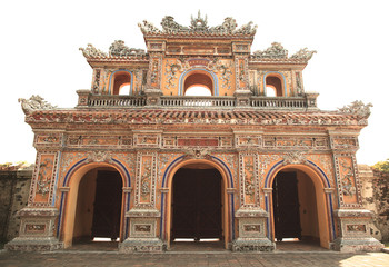 Fototapeta na wymiar Entrance of Citadel, Hue, Vietnam