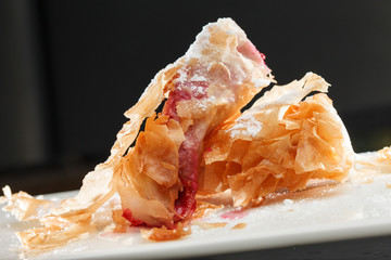 dessert with berries