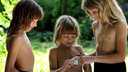 boys share dollars, friends share money