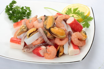 Seafood platter.