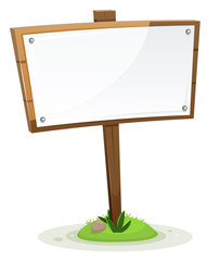 Fototapeta premium Spring Or Summer Rural Wood Sign