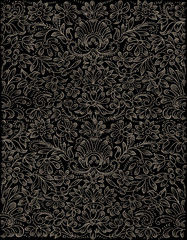 Back Doodle Flower Pattern