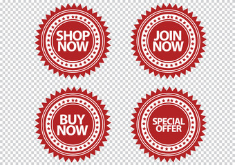Fototapeta premium promotional sale labels set