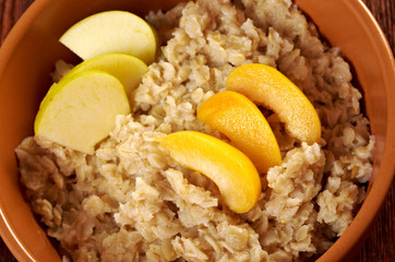 Oat porridge with  fruit
